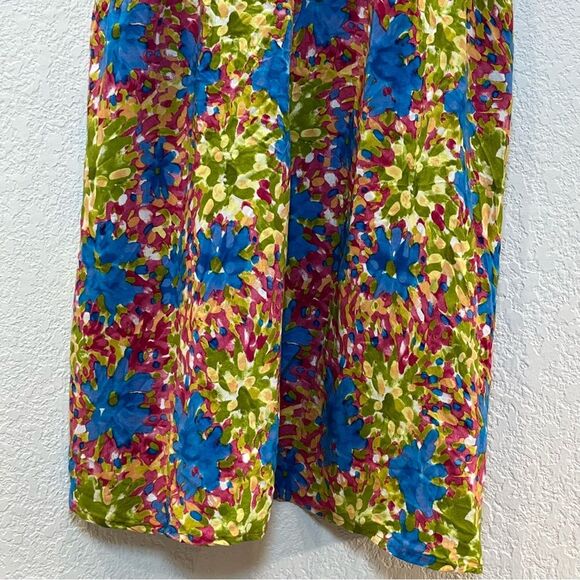 NATURAL LIFE Gigi Floral Babydoll Mini Dress in Multi Starburst size Large - Picture 10 of 13